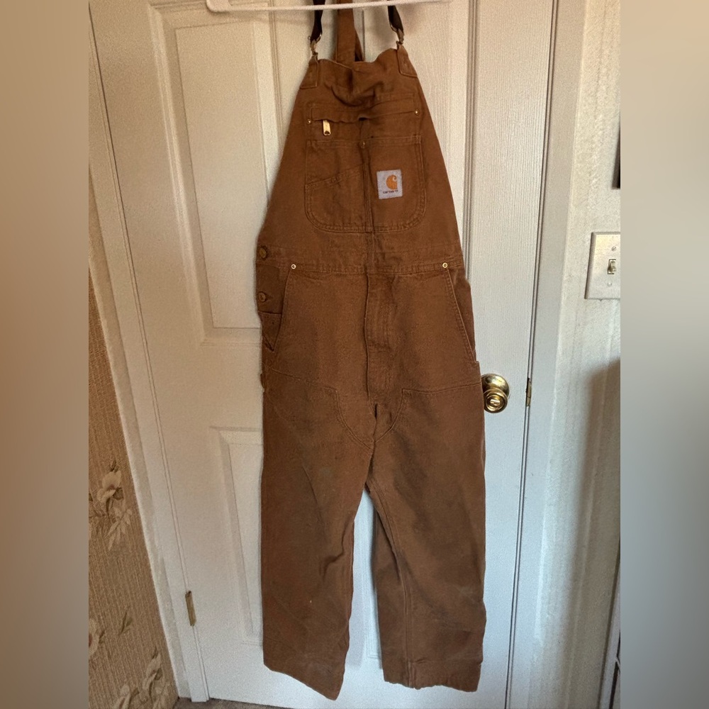 Carhartt Classic Brown Bib Overalls